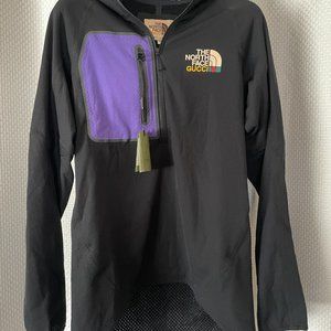 Gucci x The North Face Polyester Parka S Men's Black x Purple Pullover 663909